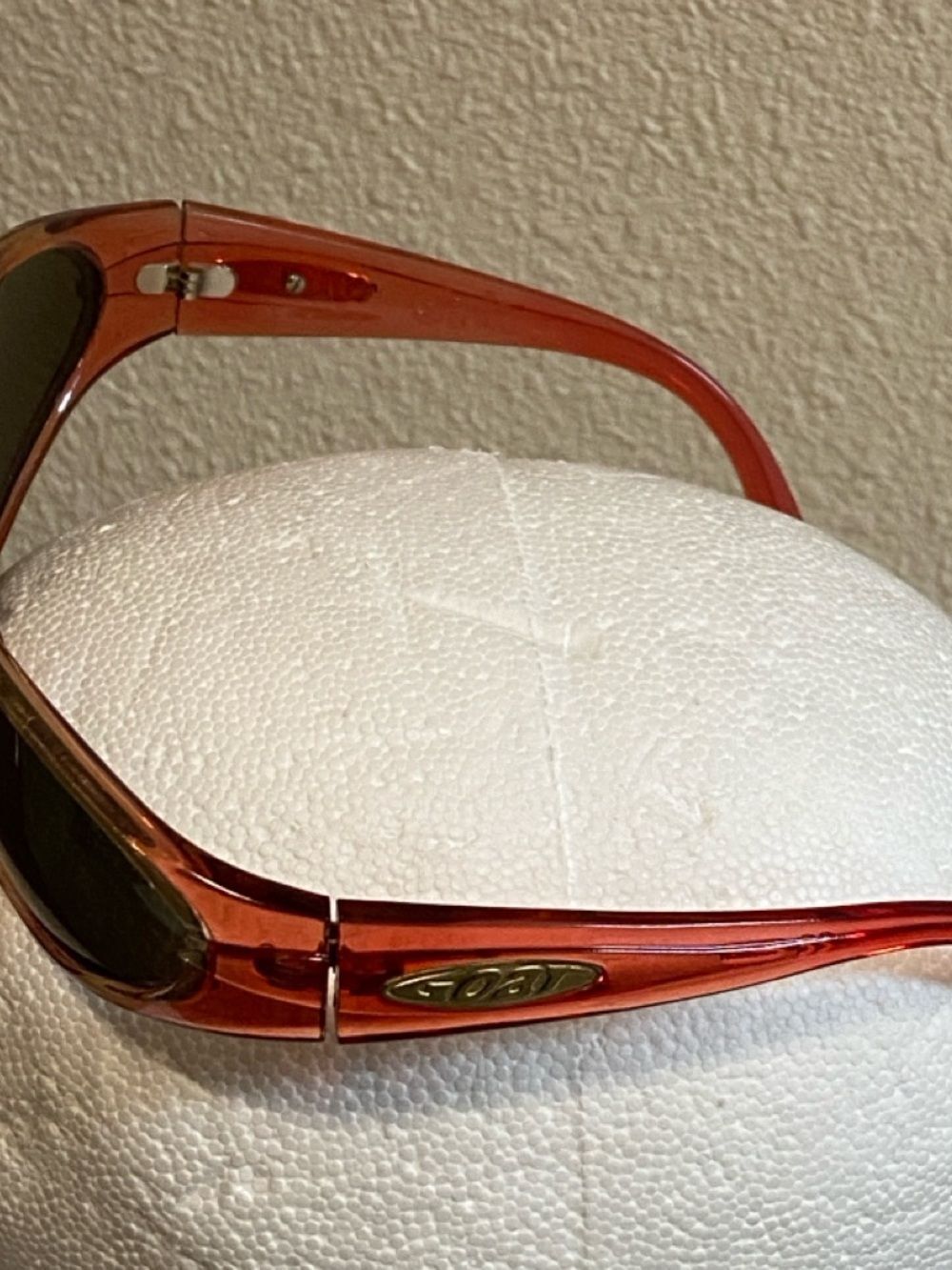 Goat Kingoin Women's Amber Translucent Sunglass Frames with Dark Lenses Unisex - Picture 7 of 16
